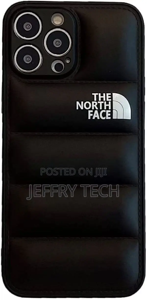 iPhone 14 Pro, the North Face Puffer Case, Black Bumper Case