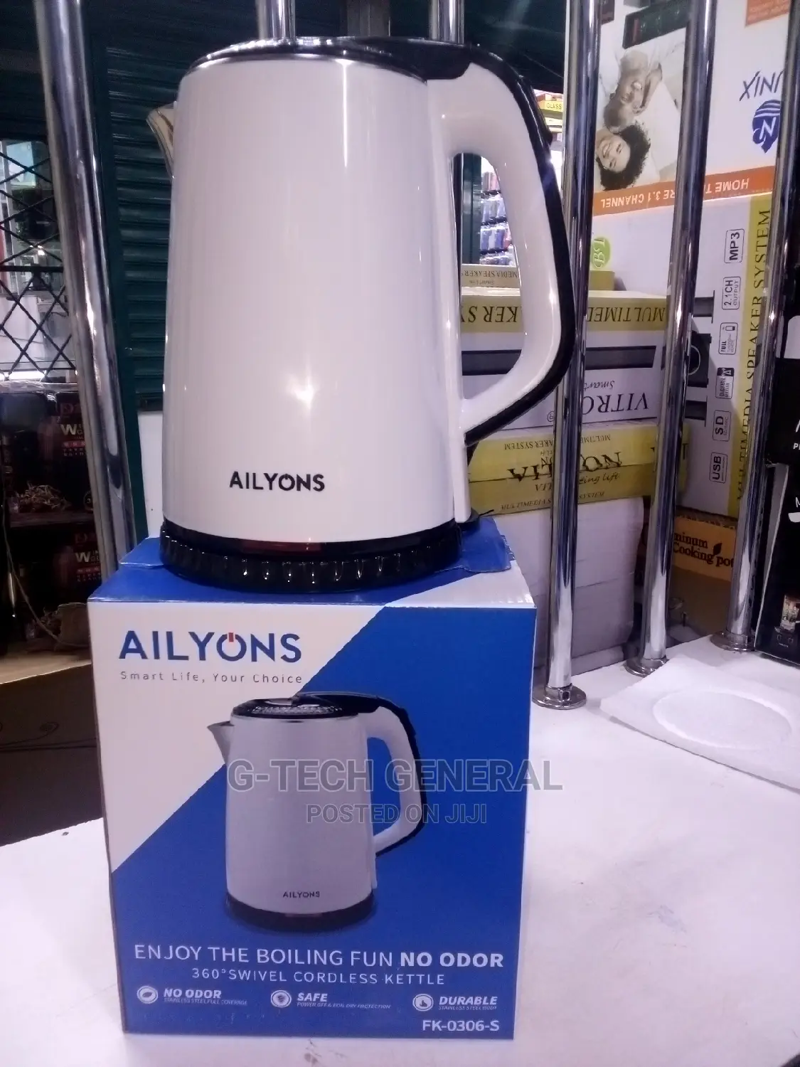 Fk-0306-S Plastic Automatic Electric Kettle