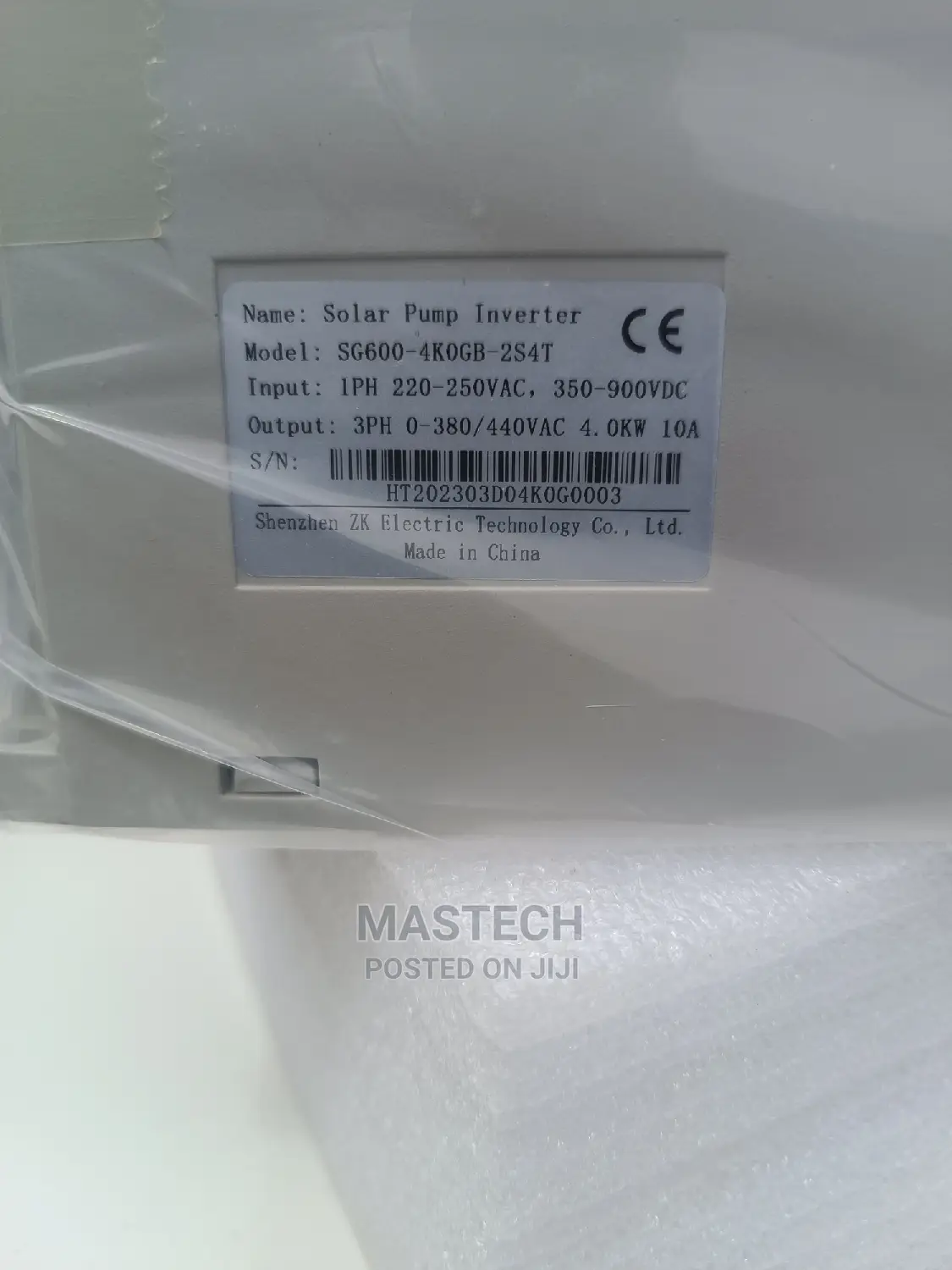 4.0kw Converter, 1-Phase to 3-Phase