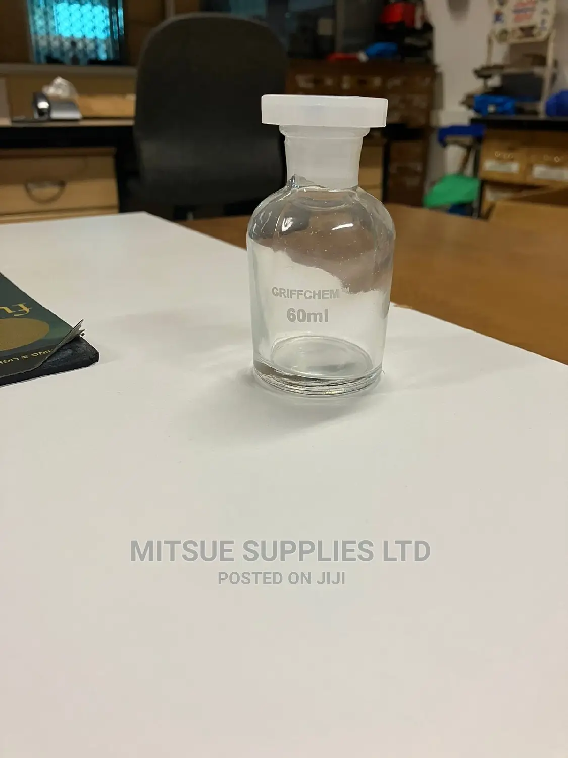 A Set of 3 Reagent Bottle 1000ml Clear Griffchem