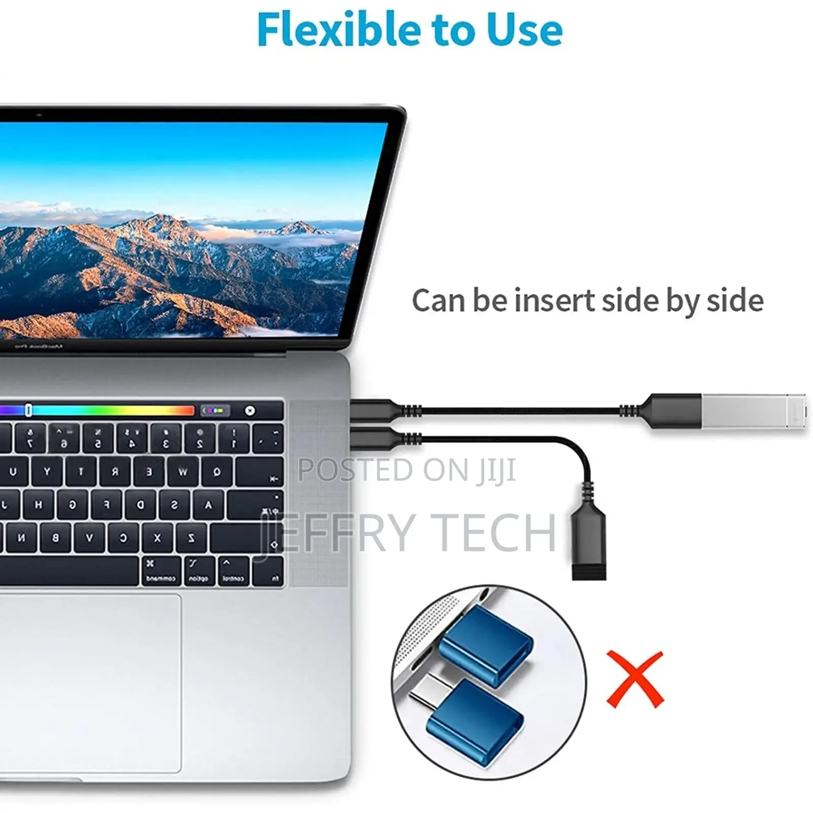On the Go USB Host Adapter Cable USB Type C to USB a Female