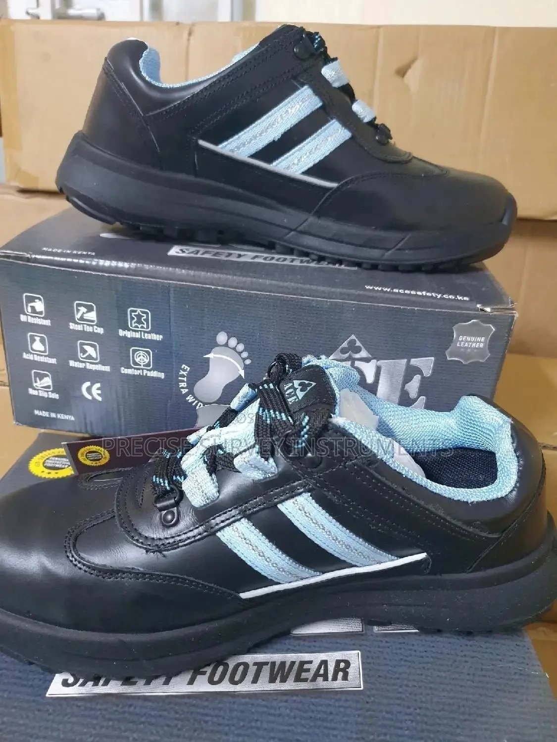 Safety Shoe With Steel Toe (Genuine Leather)