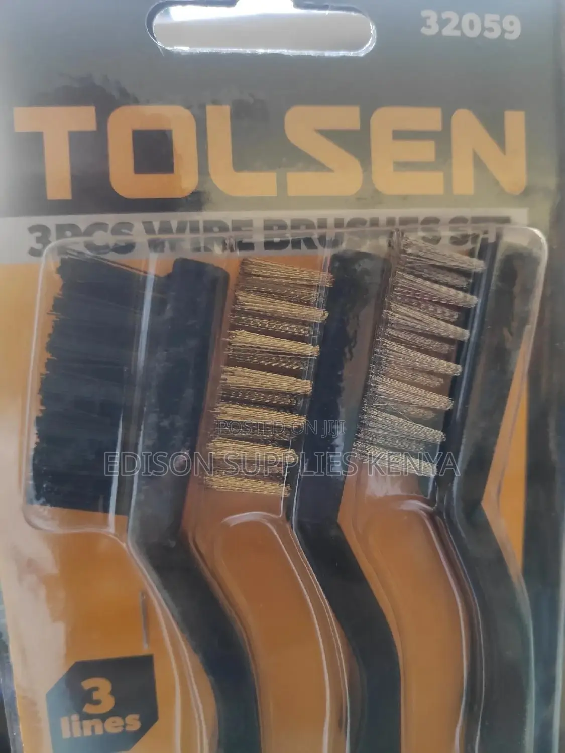 Wire Brush Tolsen 3pcs Wire Brushes Set 7" Small Handy Brush