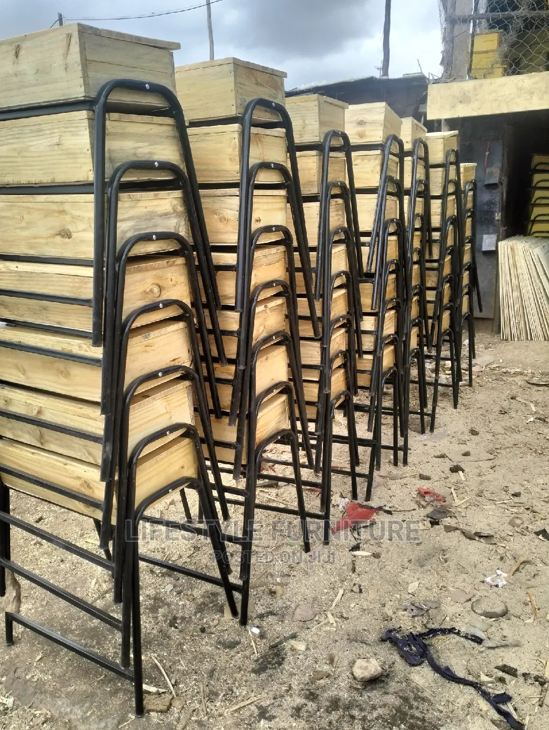 School Lockers and Chairs