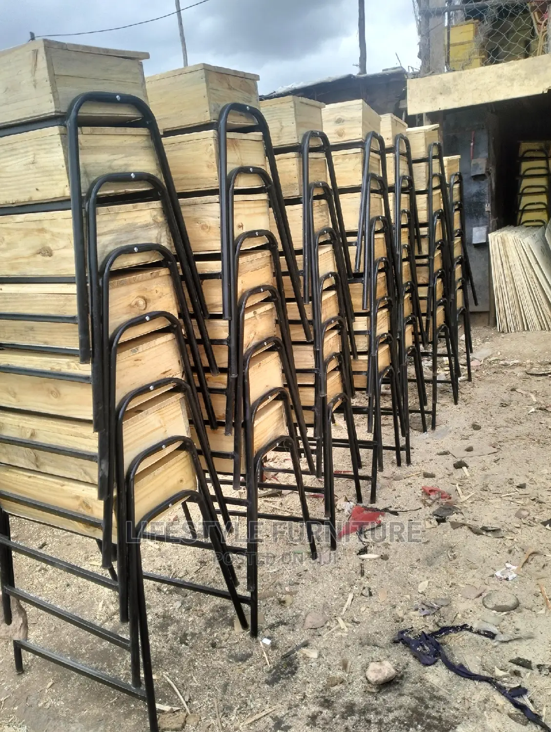 School Lockers and Chairs