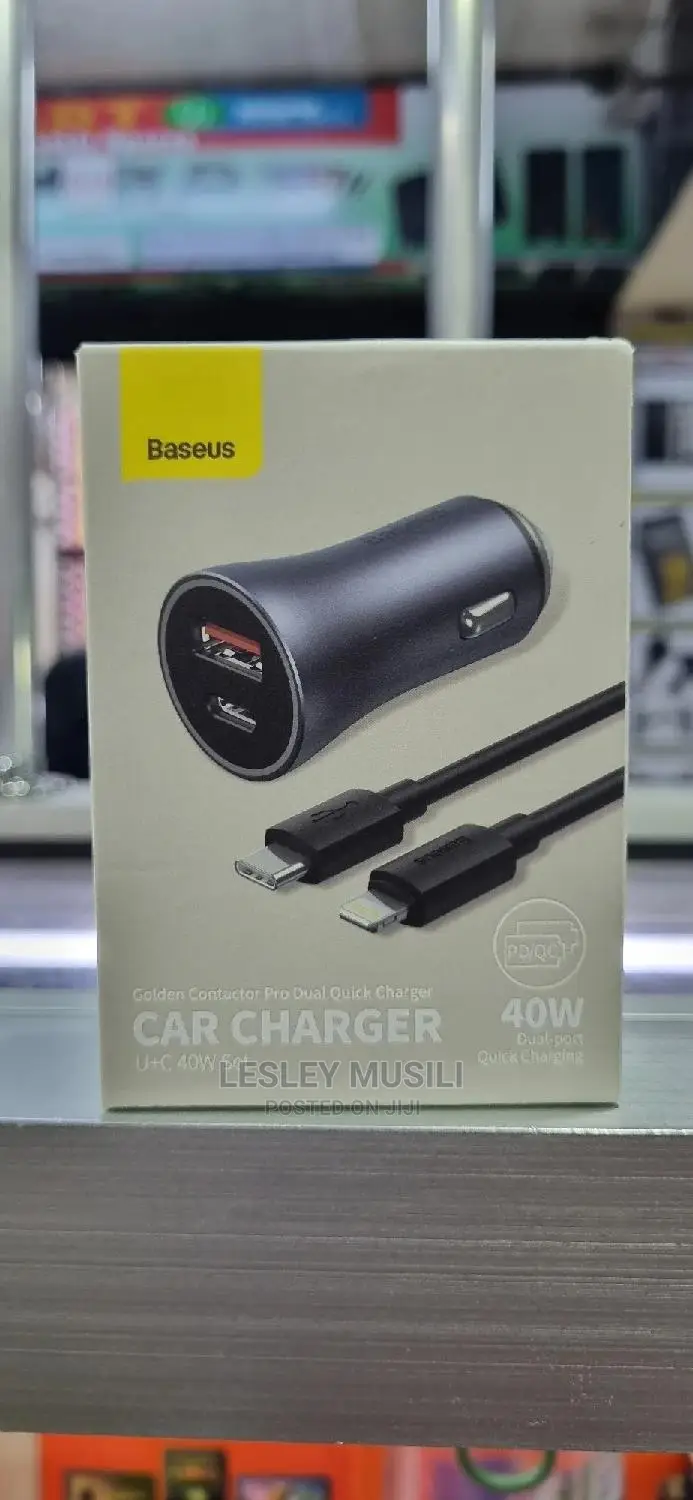 Baseus Golden Contactor Pro Dual Car Charger U+C 40W