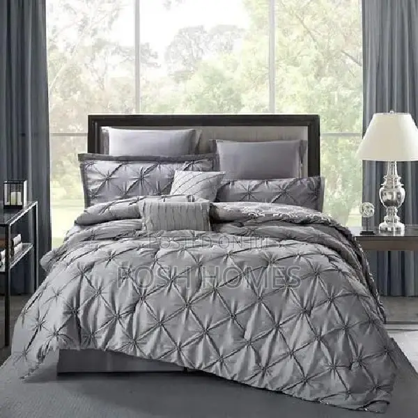 Pinch Pleat Pin Tuck Duvet Cover Set