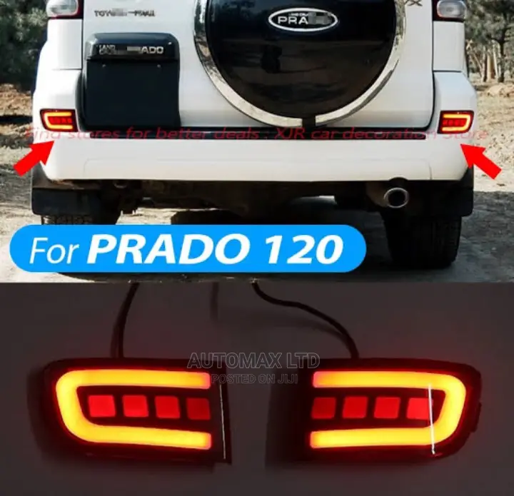 3in1 Rear Bumper LED Reflector, for Toyota Prado LC120