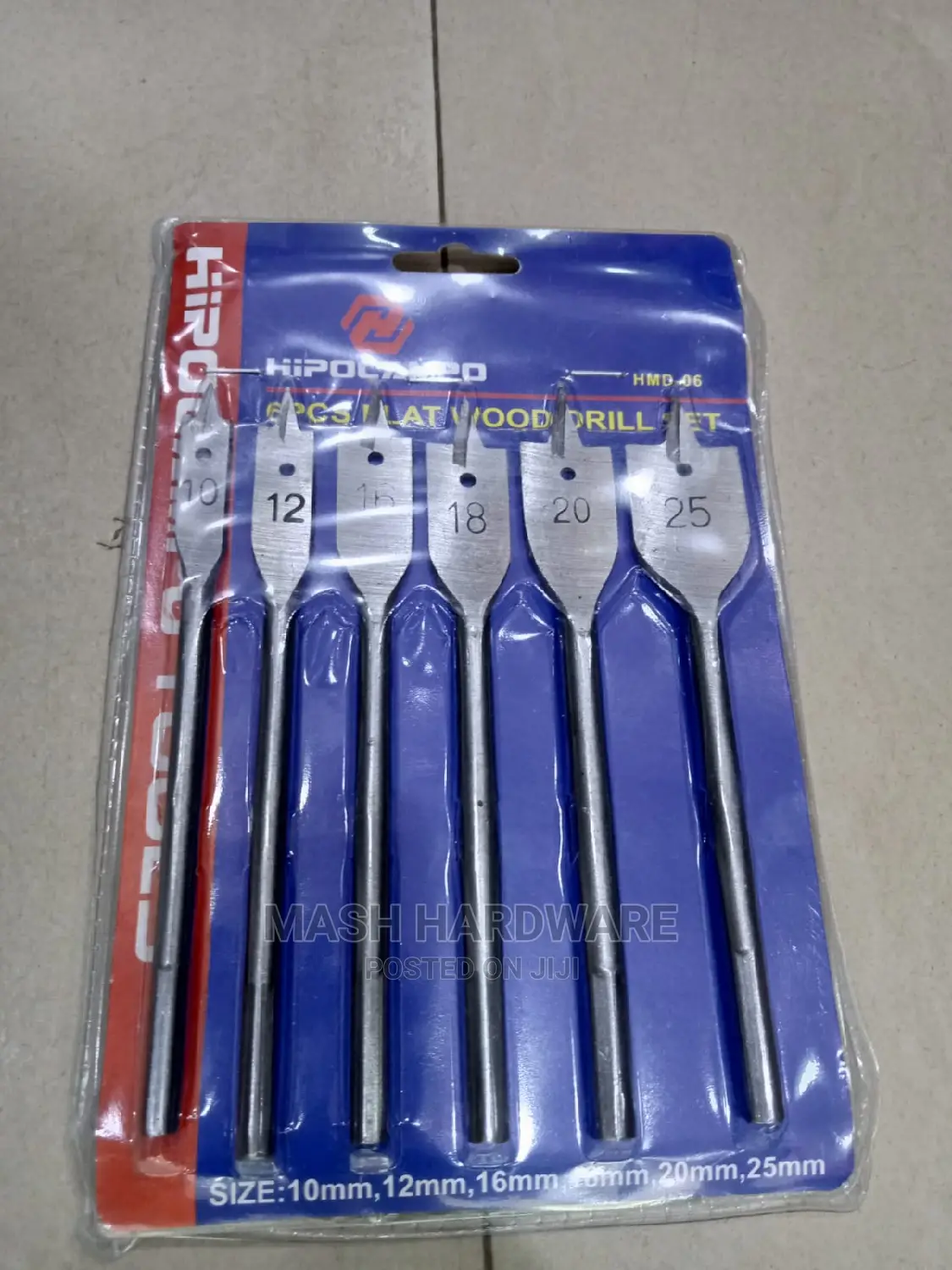 10mm to 25mm Flat Bit Set