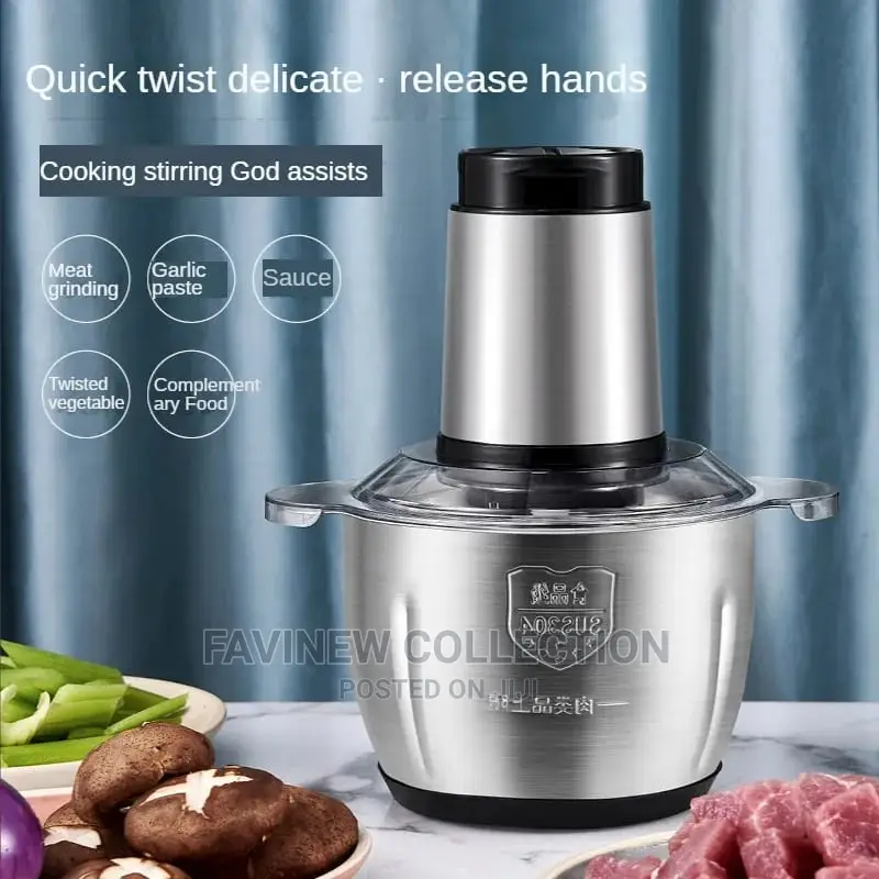 2L Stainless Steel Electric Meat Grinder