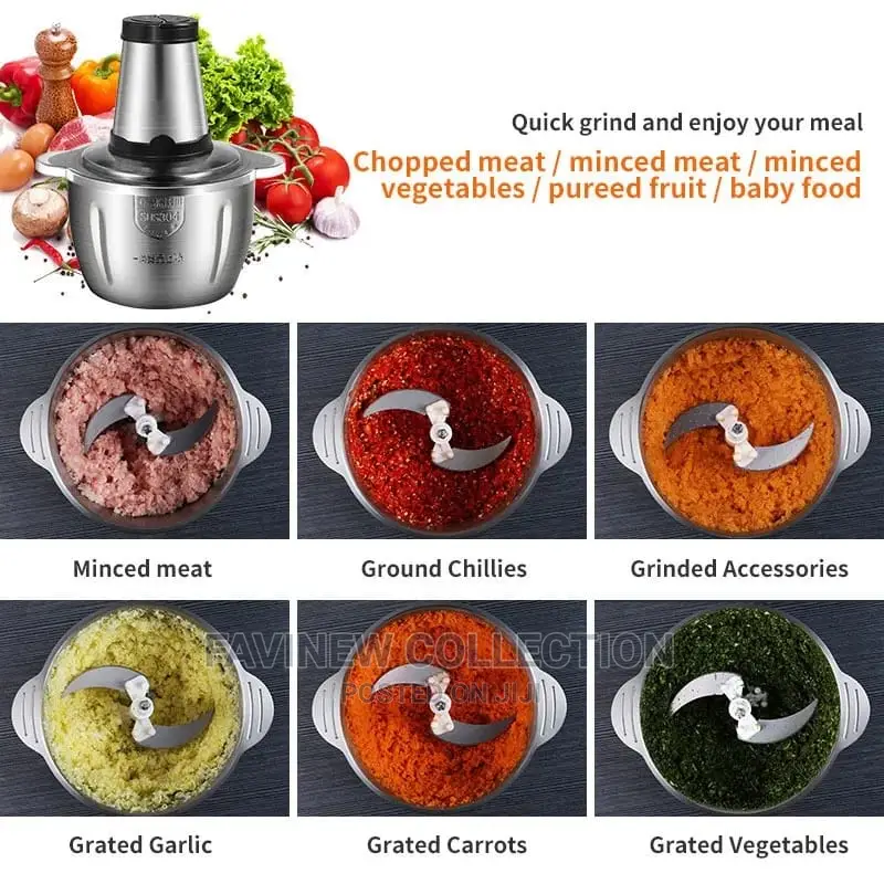 2L Stainless Steel Electric Meat Grinder