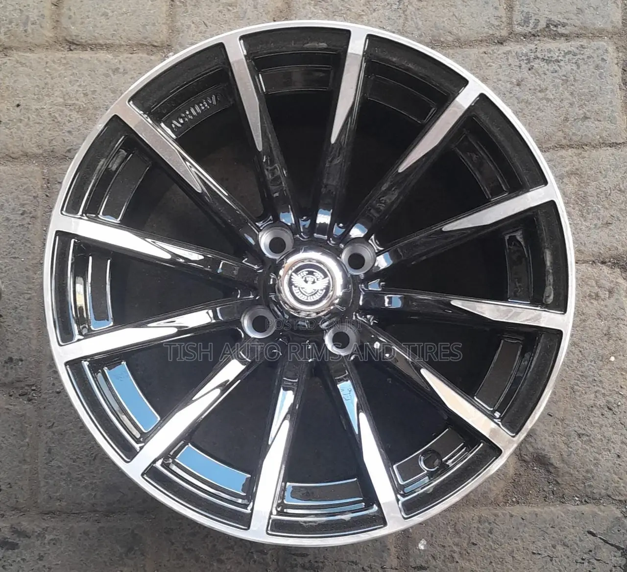 Offset Black Silver Toyota Rims 14 Inch