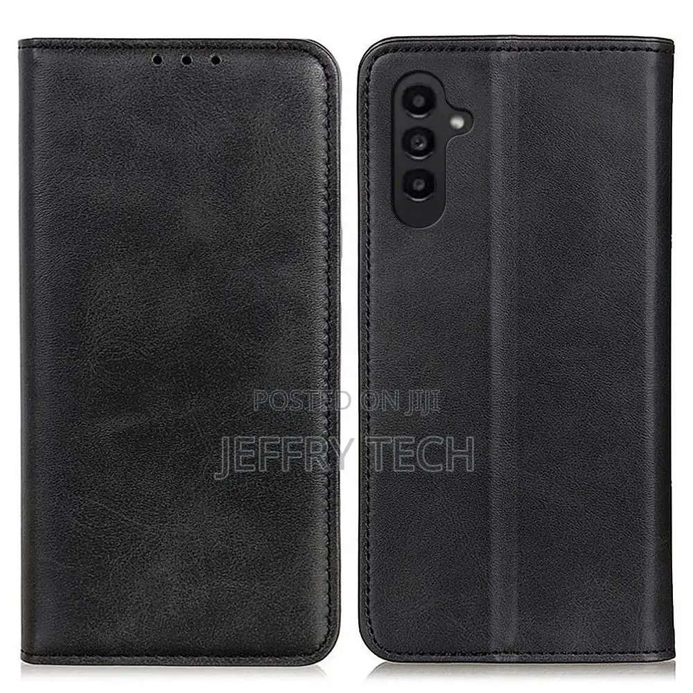 Wallet-Style Genuine Leather Flipcase for Samsung Galaxy A14