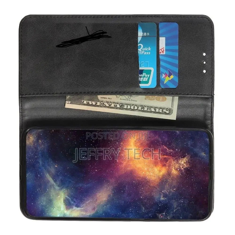 Wallet-Style Genuine Leather Flipcase for Samsung Galaxy A14