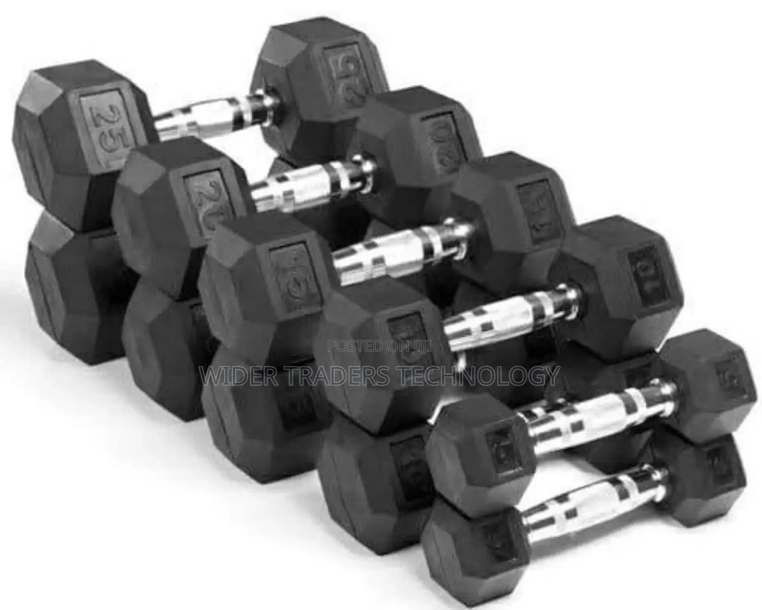 Hexagonal 5kgs Dumbbell Heavy Lifting Weights