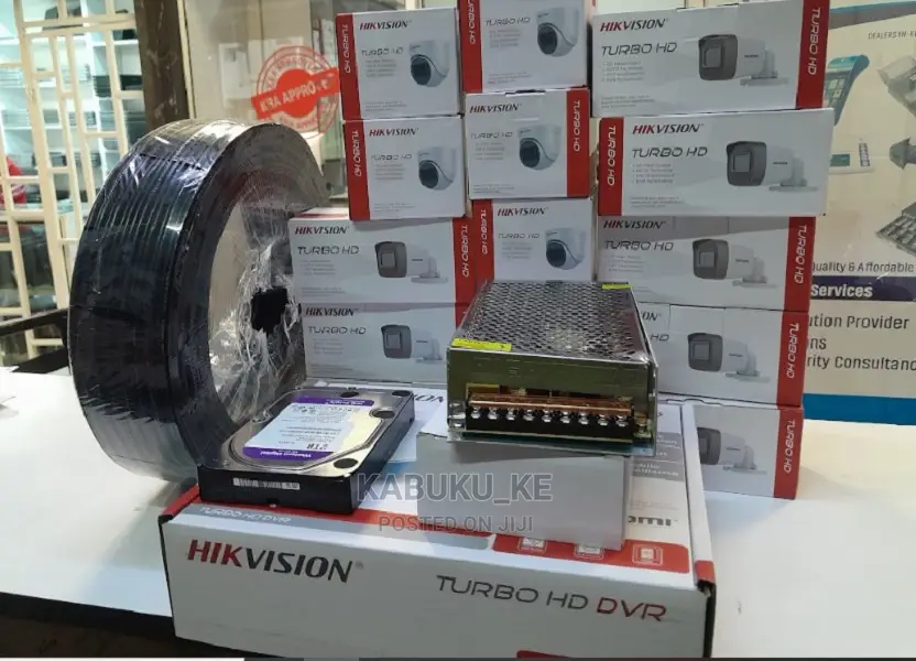 Sixteen 16 Channel CCTV Cameras Full Kit Hikvision Cameras