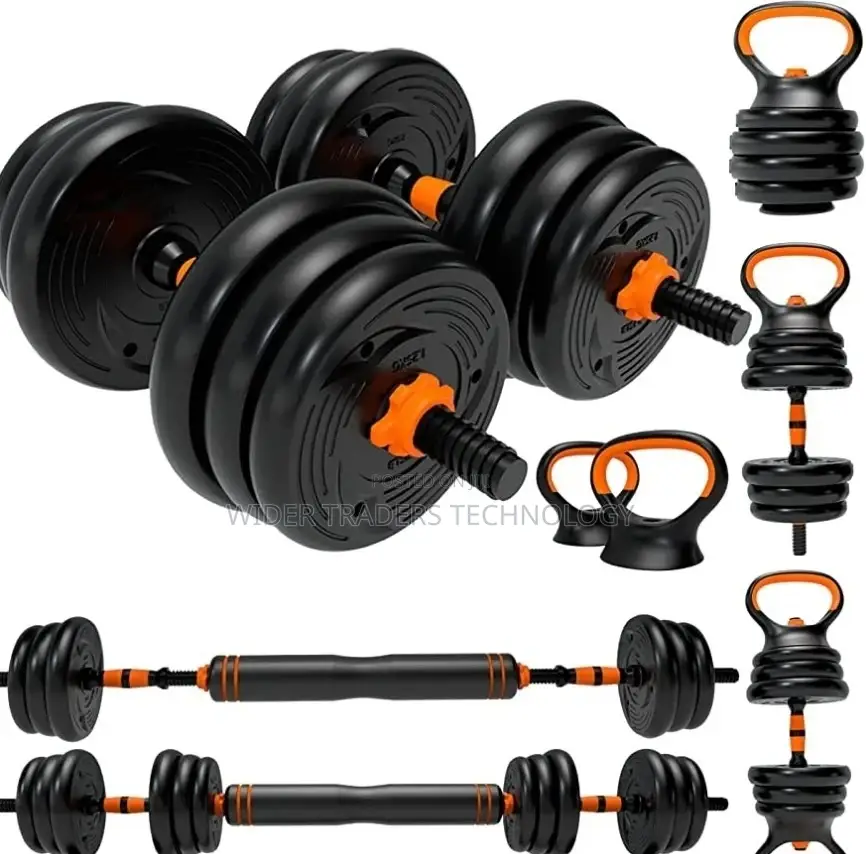 6 in 1 Dumbell and Kettle Bell Exercise Kit