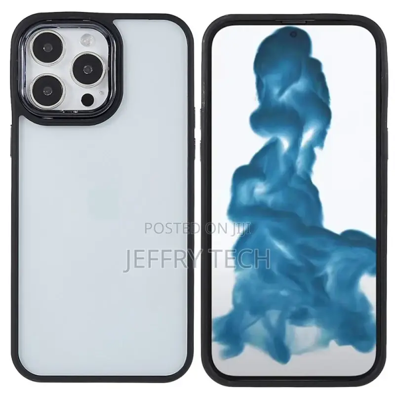 iPhone 14 Pro Max Clear Case Colored Edges