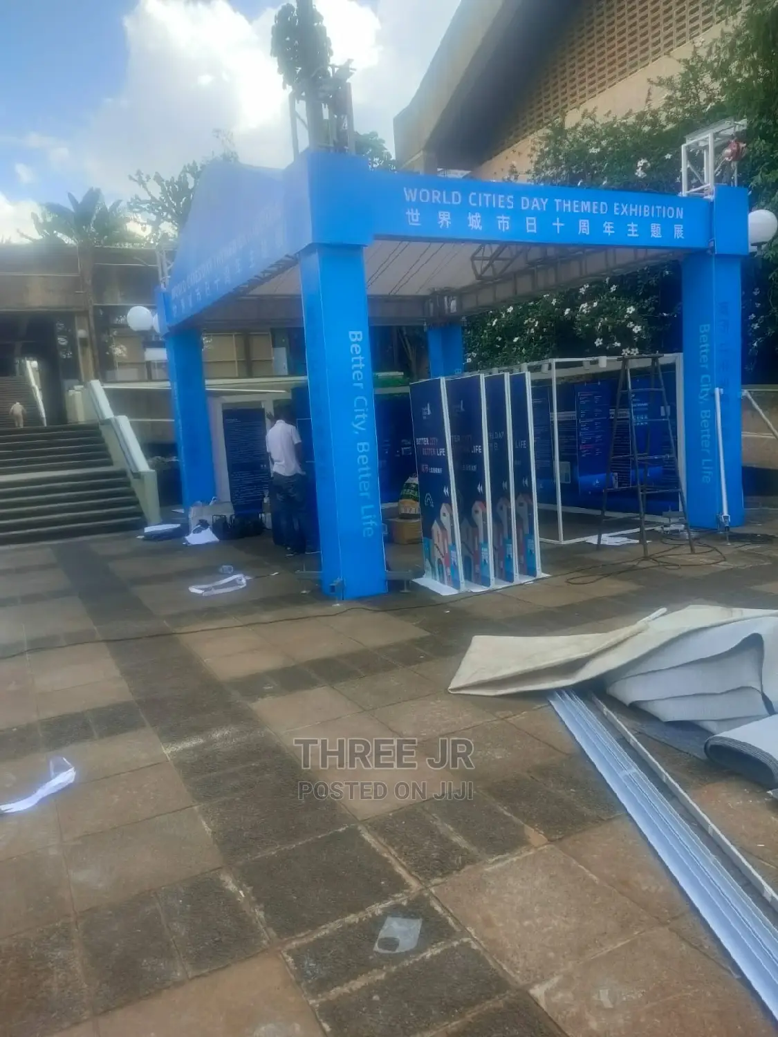 Truss for Hire With Company Branding