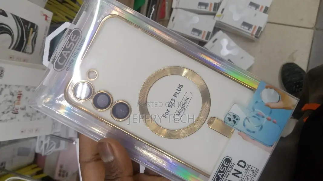 Magnetic Clear Case for Samsung Galaxy S23 Plus 5G With Came