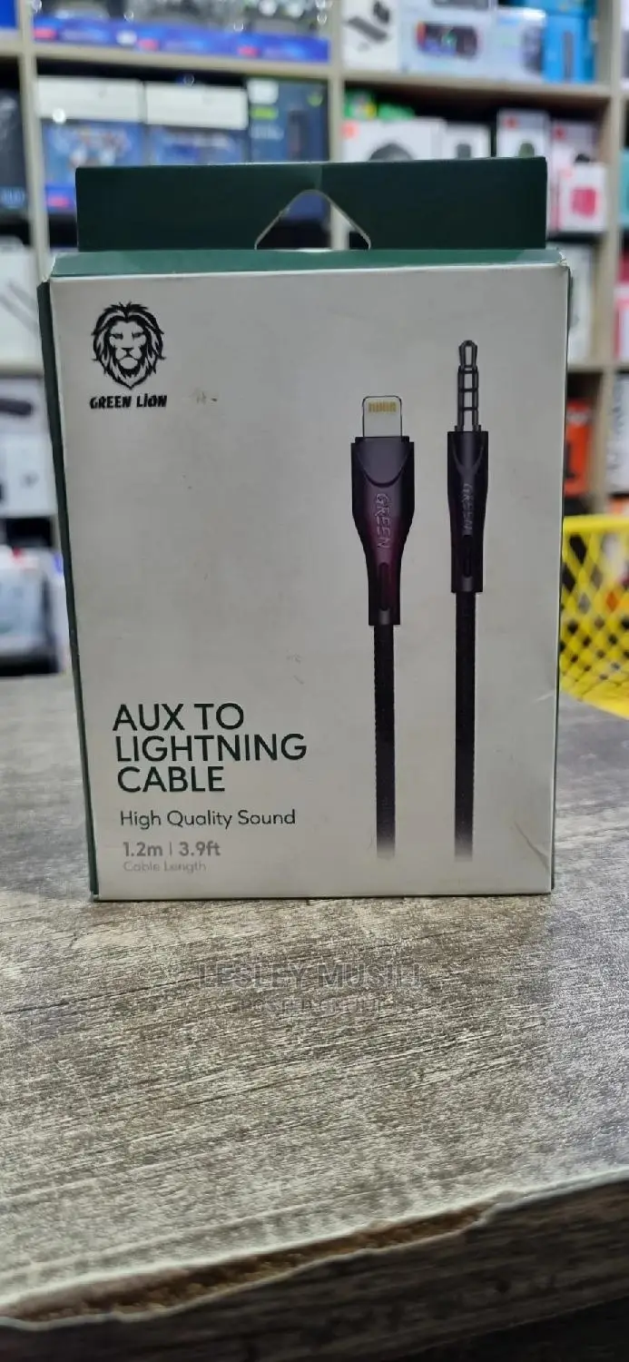 Green Lion Type AUX to Lightning Cable