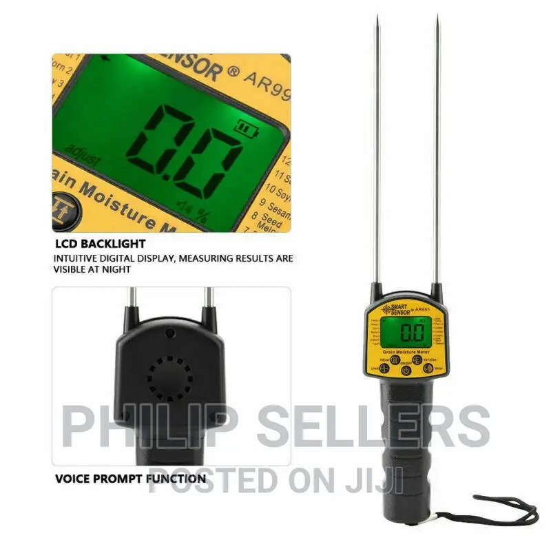 Digital Flour Moisture Meter, Wheat Corn Soya Beans Coffee