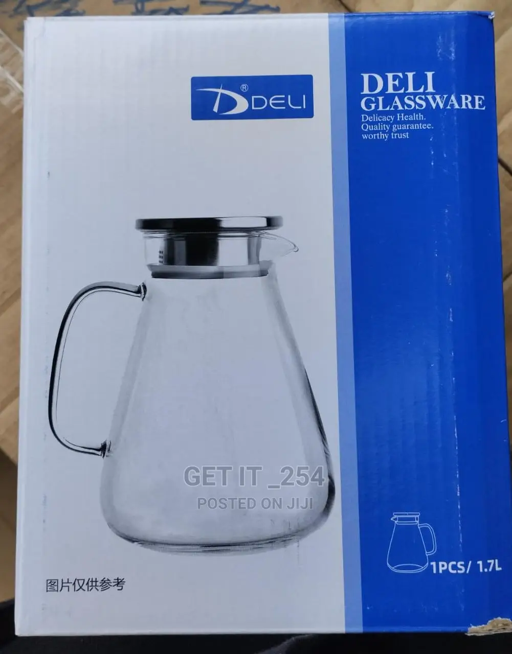 *1.7ltr Deli Borosilicate Glassware Glass Pitcher