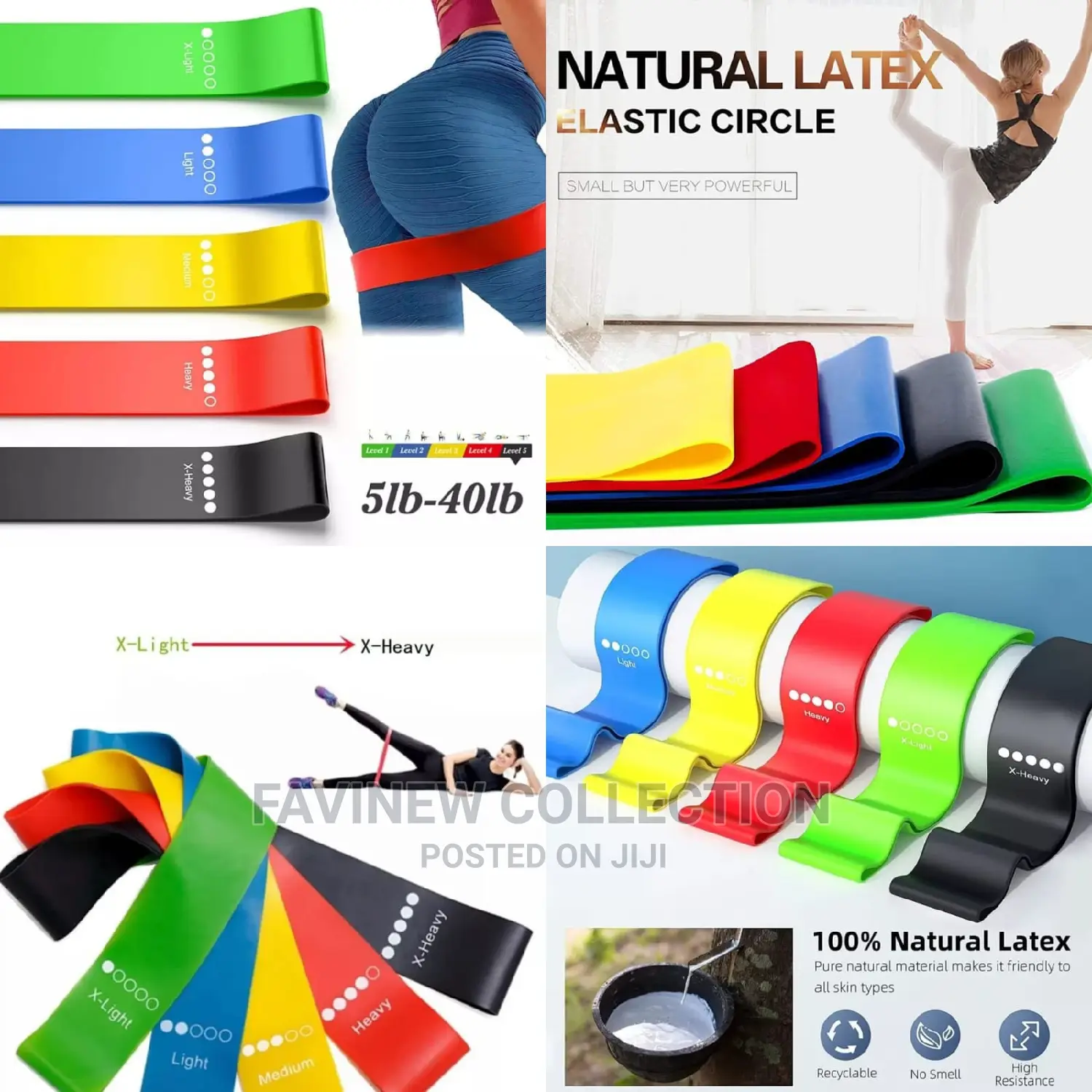 5pcs Set Best Resistance Bands