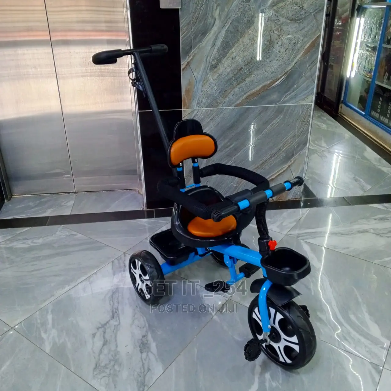 Tricycle With Side Bars, Parental Controlseat With Backrest