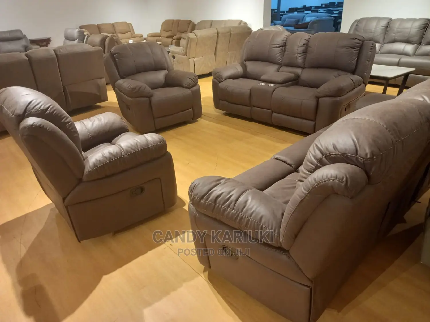 7 Seater Recliner Sofa Set (3+2+1+1)