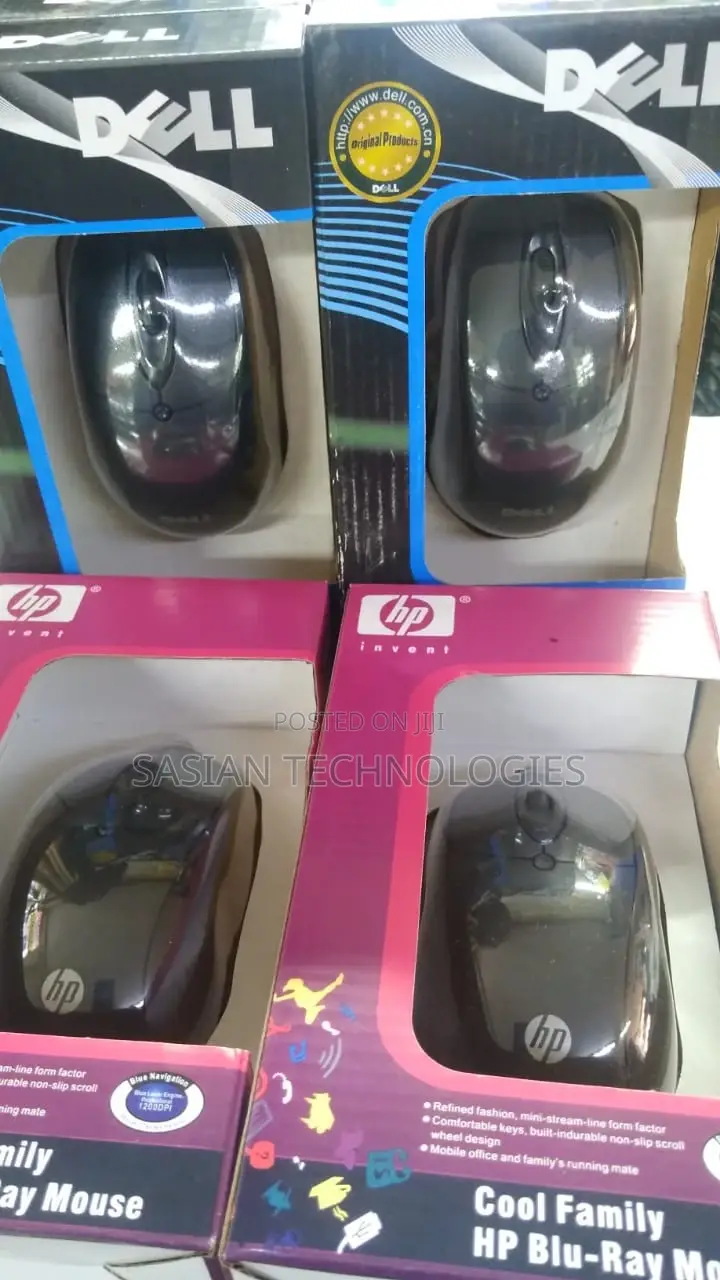 HP Wired Mouse and Dell