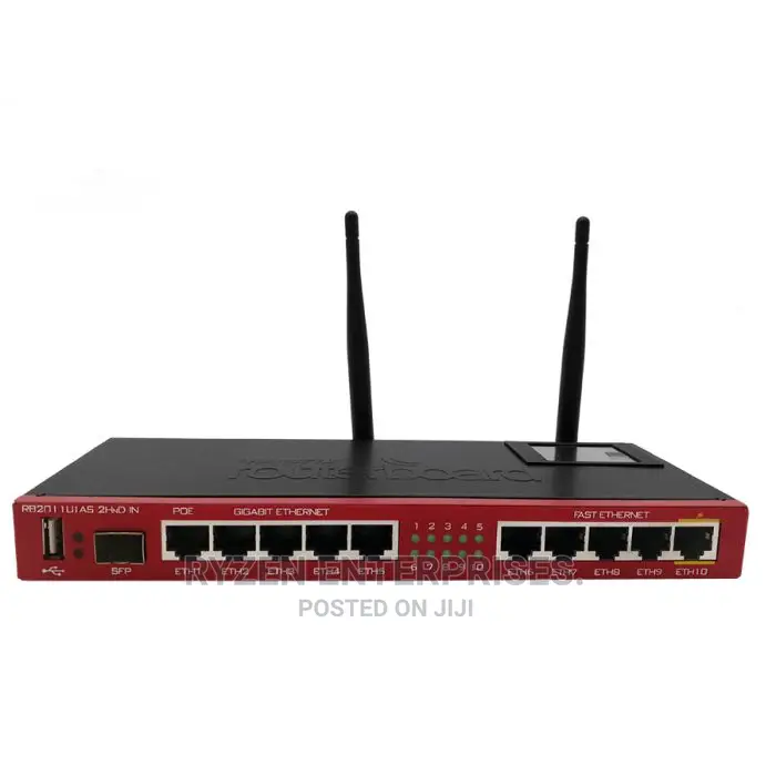 Mikrotik Rb2011uias-2hnd-in 2.4ghz Gigabit Ethernet.