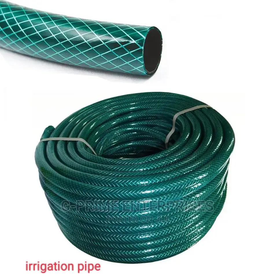 Green Braided Irrigation Pipe 1"