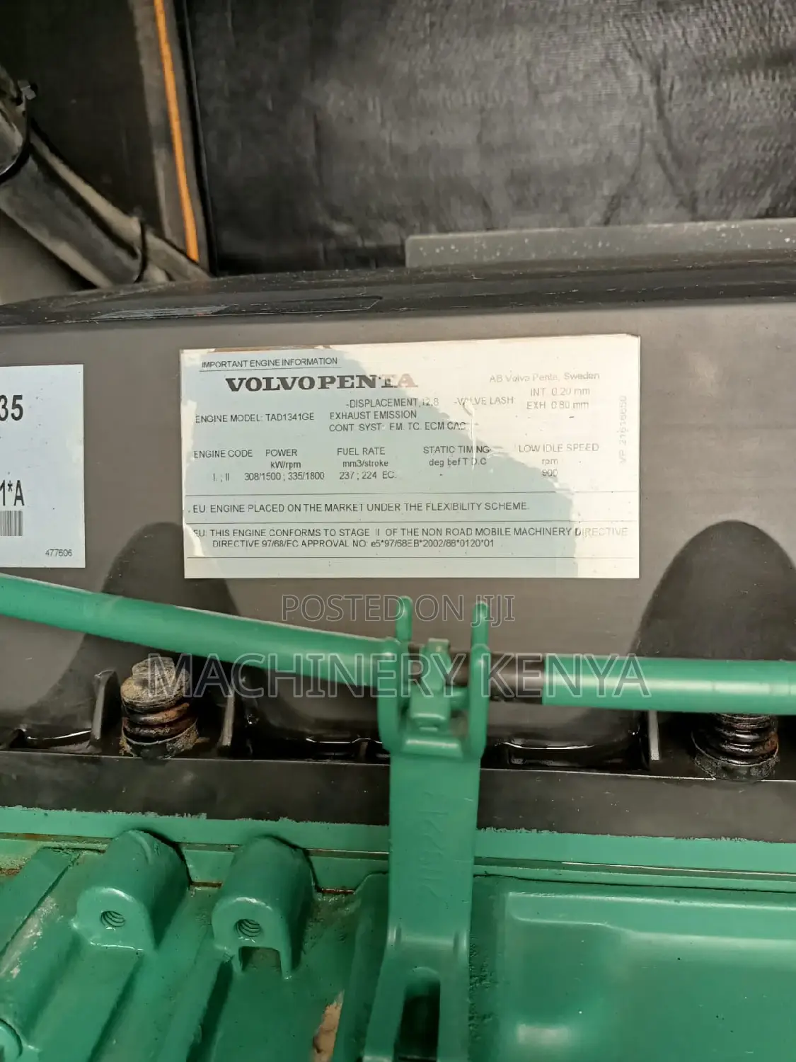 360kva Ex Uk Volvo Penta Generator