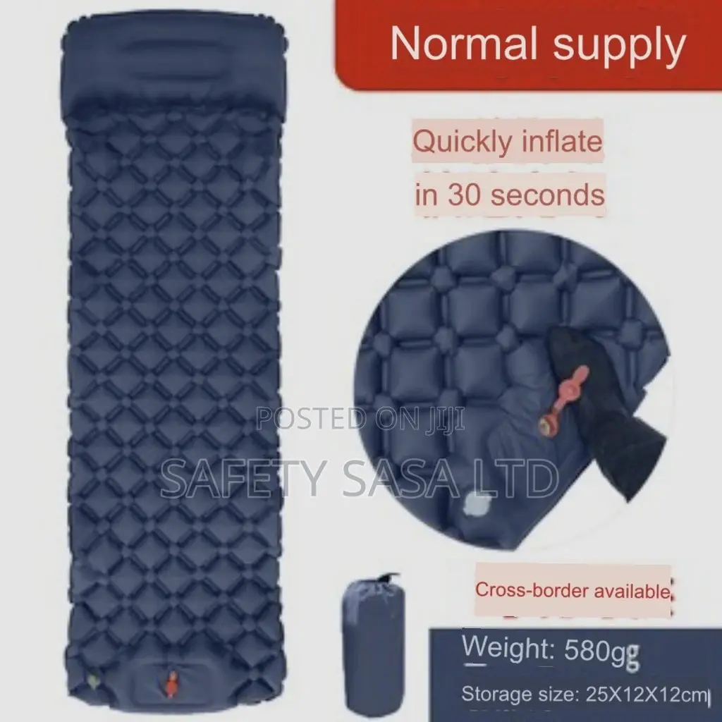 Ultralight Inflatable Camping Sleeping Mat With Foot Pump