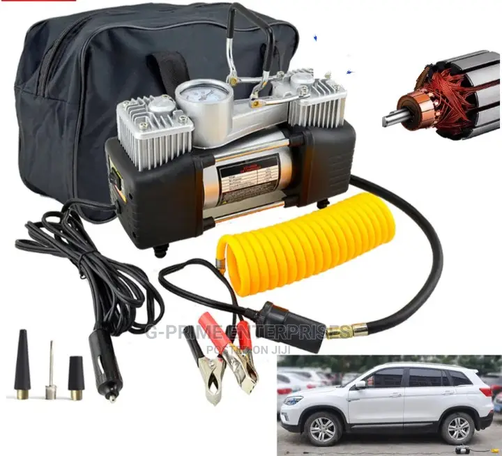 Double Air Compressor Car Tyre Inflator