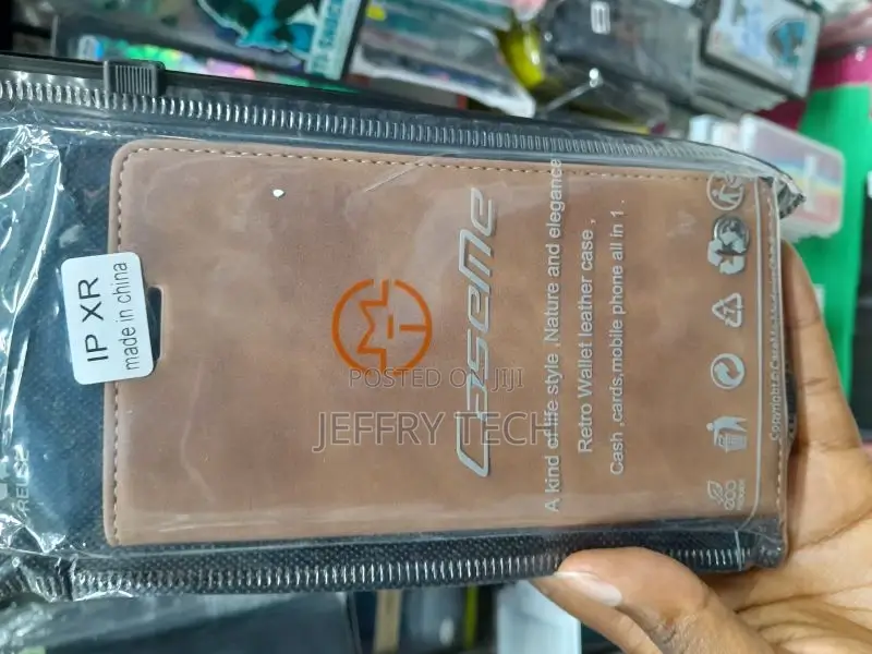 Retro Leather Case for iPhone XR Book Style Flip Wallet Mag
