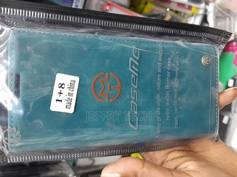 Oneplus 8 Retro Style Leather Magnetic Flip Wallet Case Blu