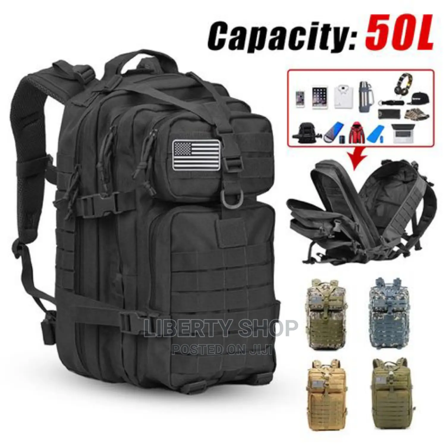 50L Expeditionary Tactical Bag Pack