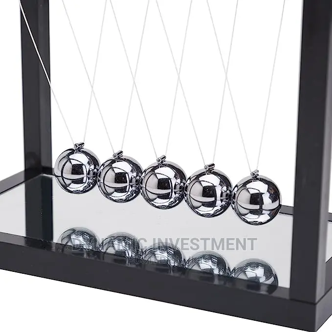 Newtons Cradle Balance Balls With Kinetic Motion