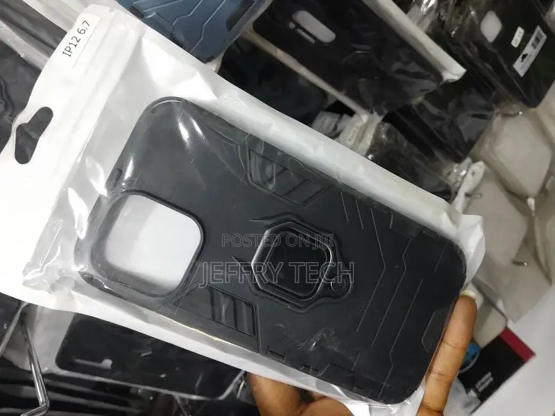 Slim Hybrid PC TPU Magnetic Ring Case for iPhone 12 Pro Max