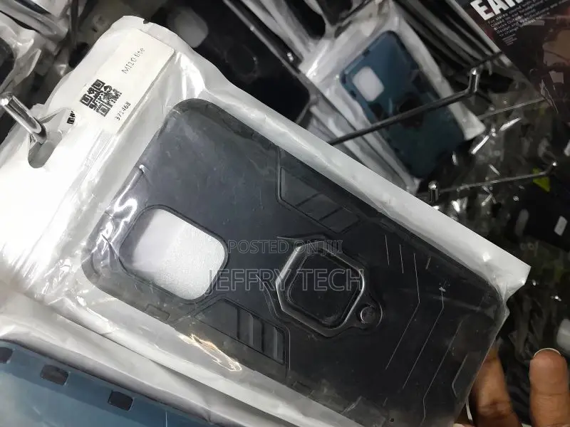 Xiaomi Mi 10 Lite 5G Case, Metal Ring Grip Kickstand Bumper