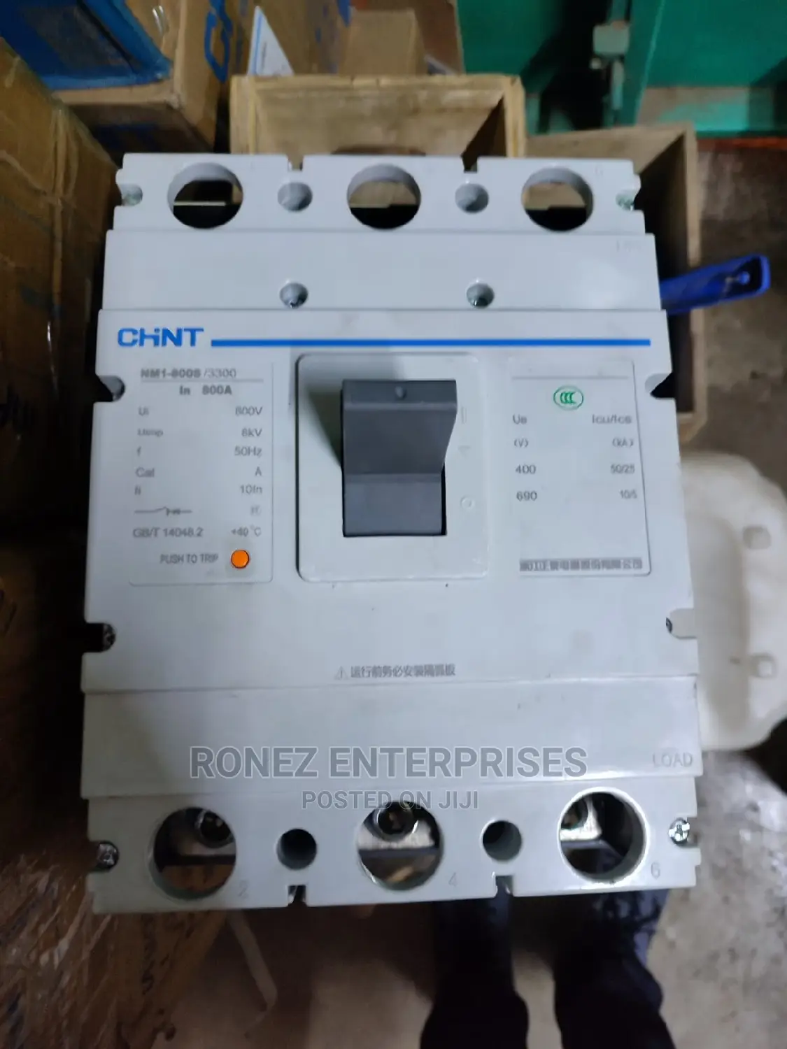 McCb 800amps Triple Pole