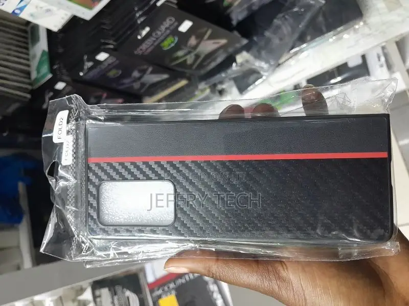 Case for Samsung Galaxy Z Fold 2 5G W21 Case PU Carbon