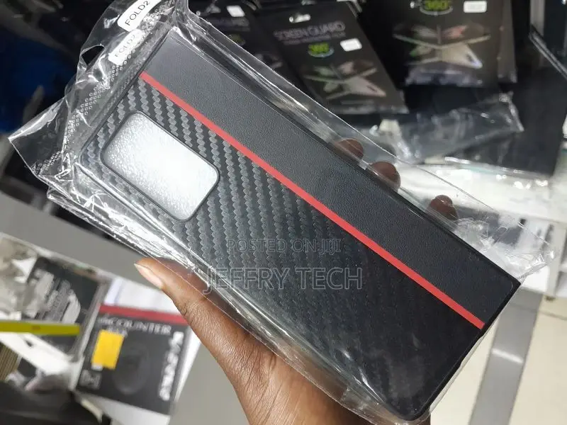 Case for Samsung Galaxy Z Fold 2 5G W21 Case PU Carbon