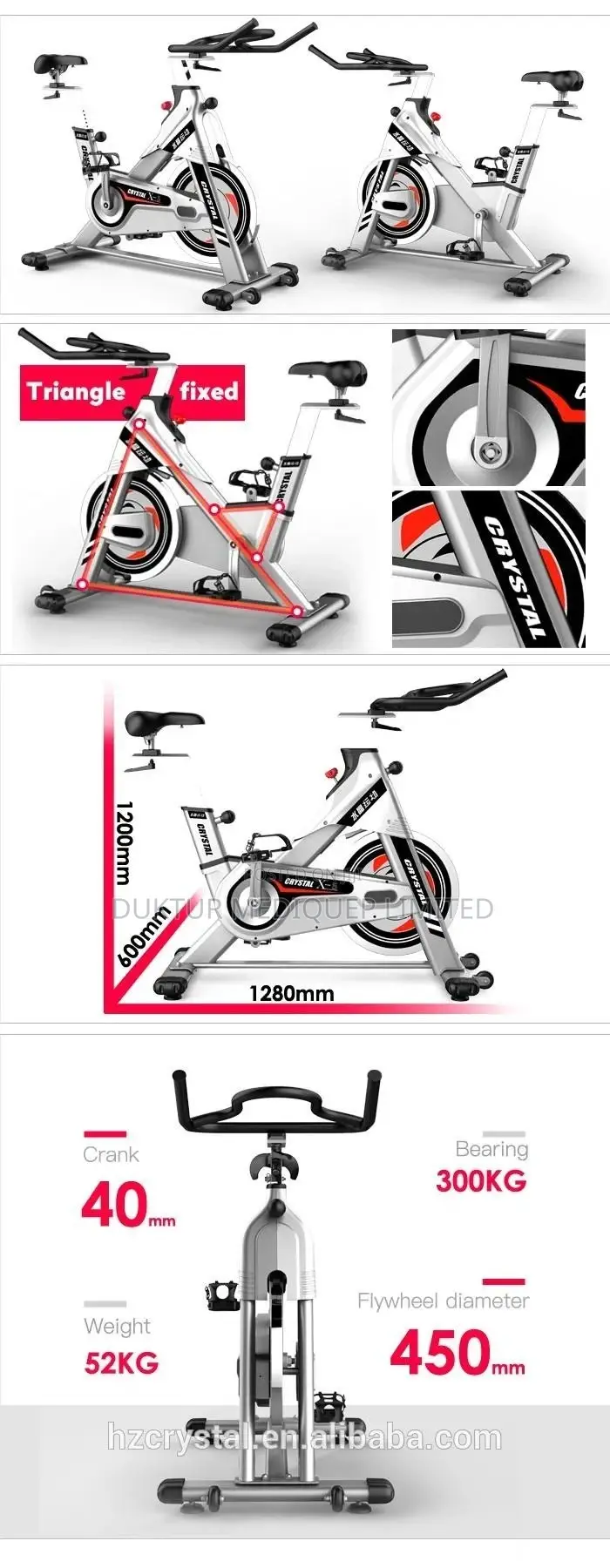 X5 Crystal Commercial Spin Bike