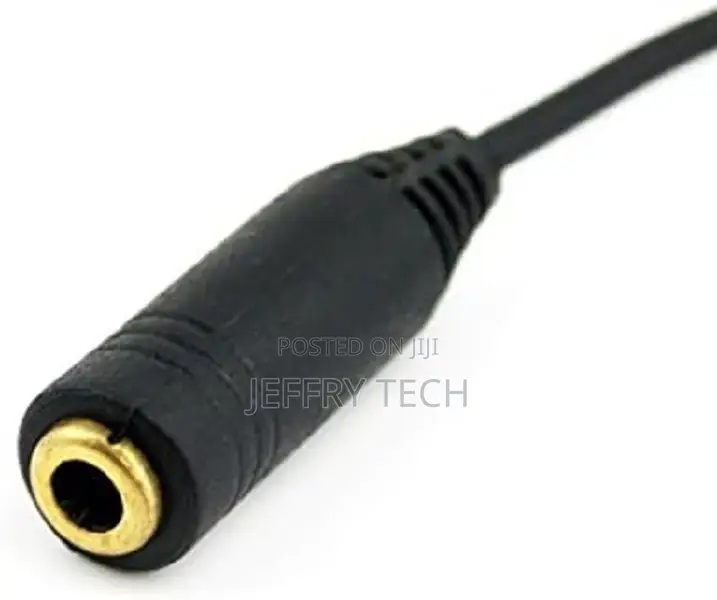 2.5mm Male to 3.5mm Female Headphone Jack AUX Audio Adapter