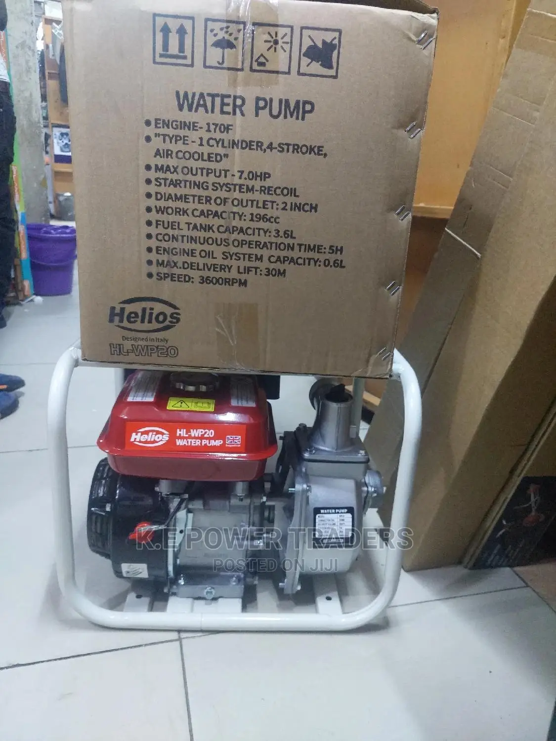 Italian Helios 4 Stroke 7hp Water Pump