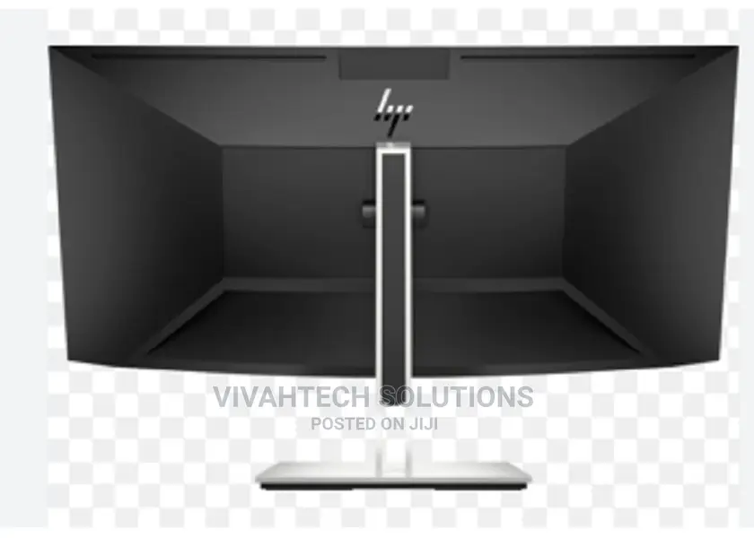 HP M34d 34" WQHD USB-C Curved Monitor Black Height Tilt,