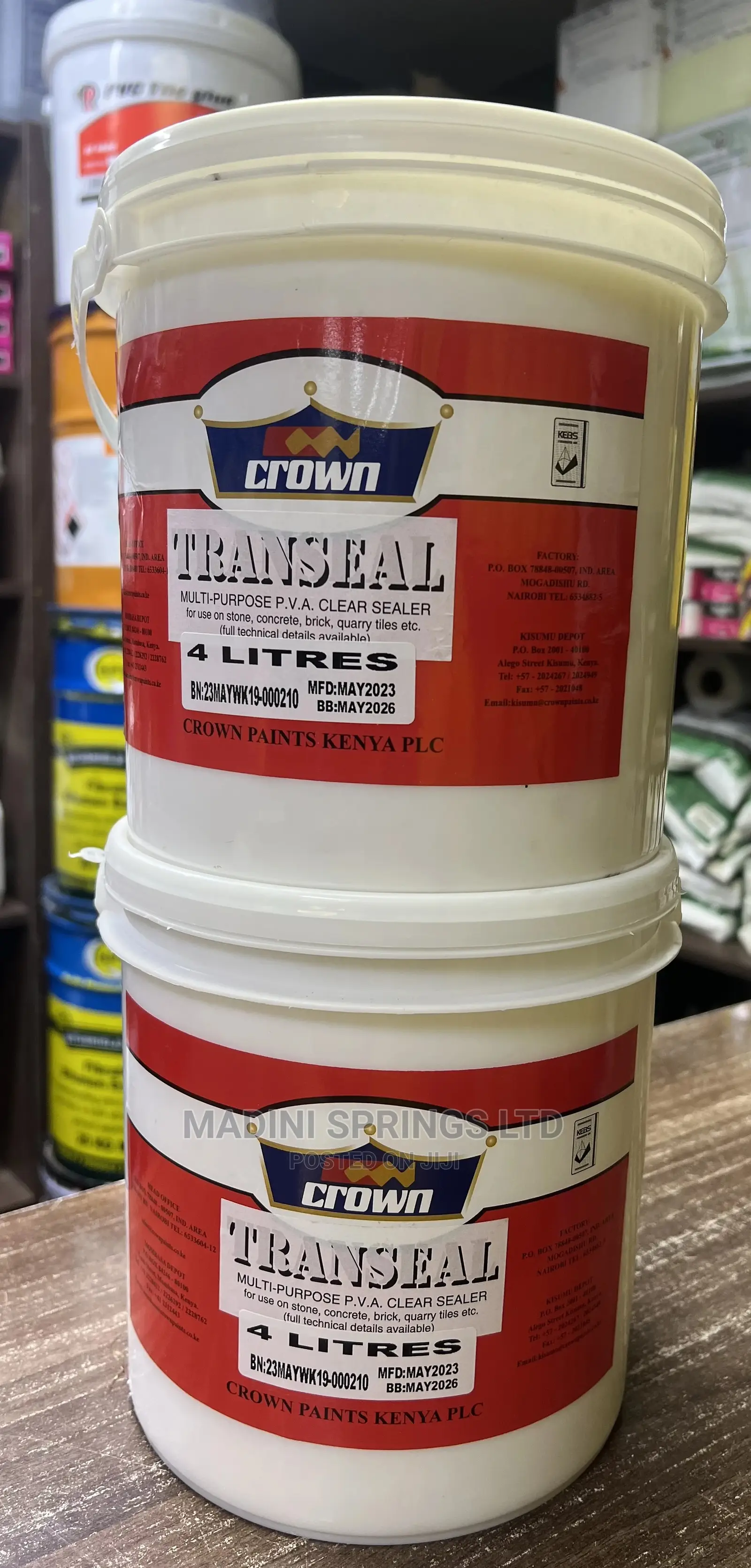 Crown Transeal Acrylic Clear Finish(4kgs)